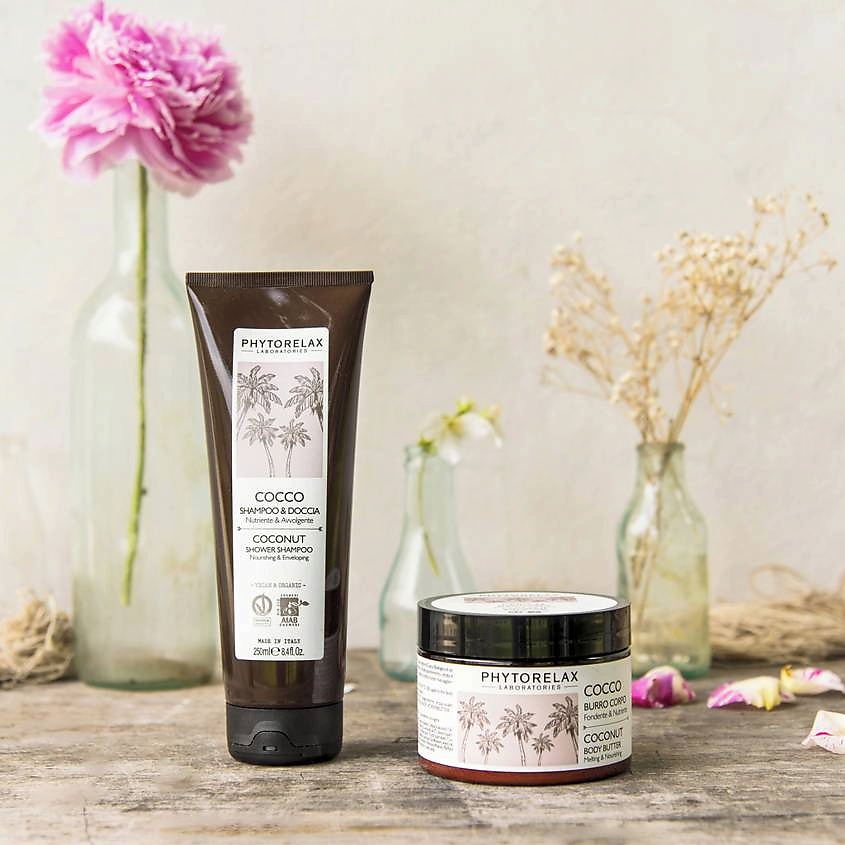 PHYTORELAX Шампунь и гель для душа 2в1 питательный с кокосовым маслом – фото 2