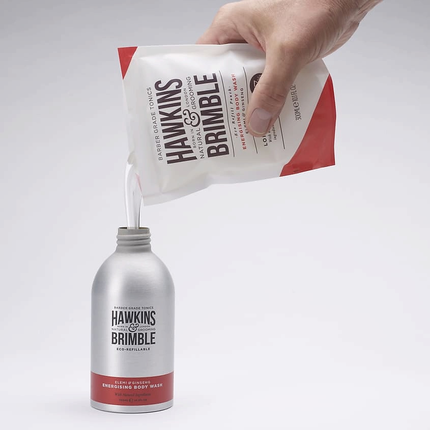 HAWKINS & BRIMBLE Гель для душа тонизирующий, рефил Elemi & Ginseng Body Wash – фото 2