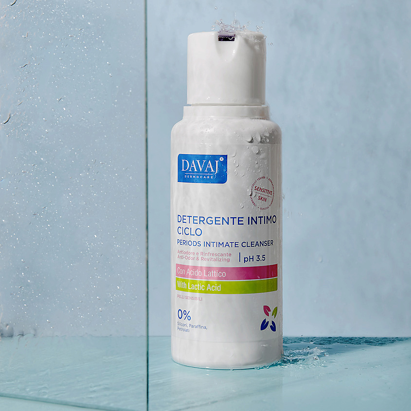DAVAJ Средство для интимной гигиены с молочной кислотой Periods Intimate Cleanser – фото 2