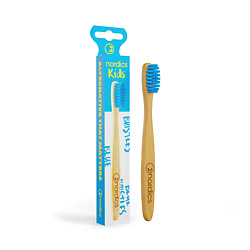 Зубная щетка детская бамбуковая Blue Bristles
