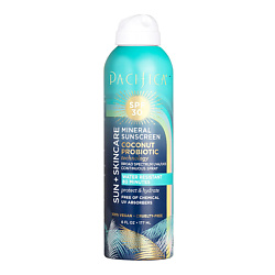 Солнцезащитный крем с пробиотиком SPF30 Mineral Sunscreen Spray SPF 30 - Coconut Probiotic