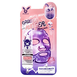 Маска для лица успокаивающая тканевая с фруктовыми экстрактами Power Ringer Mask Pack Fruits Deep