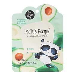DEAR MOLLY Тканевая маска "Рецепты Молли. Авокадо" Molly`s Recipe