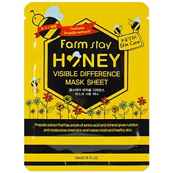 Маска для лица тканевая с экстрактом меда Visible Difference Mask Sheet Honey