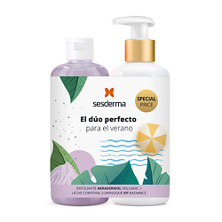 Набор для ухода за телом с молочком C-VIT Radiance и скрабом Abradermol