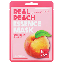Маска для лица тканевая с экстрактом персика Real Peach Essence Mask