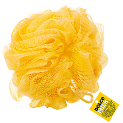 Губка для душа желтая