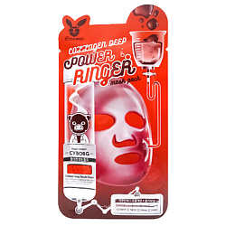 Маска для лица укрепляющая тканевая с коллагеном Power Ringer Mask Pack Collagen Deep