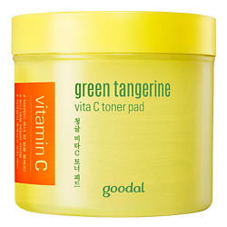 Диски для лица отшелушивающие с витамином С Green Tangerine Vita C Toner Pad