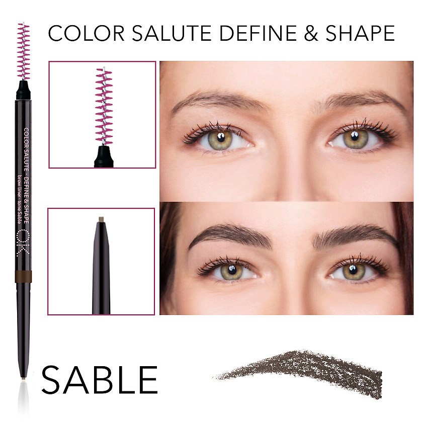 OK BEAUTY Карандаш для бровей СOLOR SALUTE DEFINE & SHAPE – фото 2