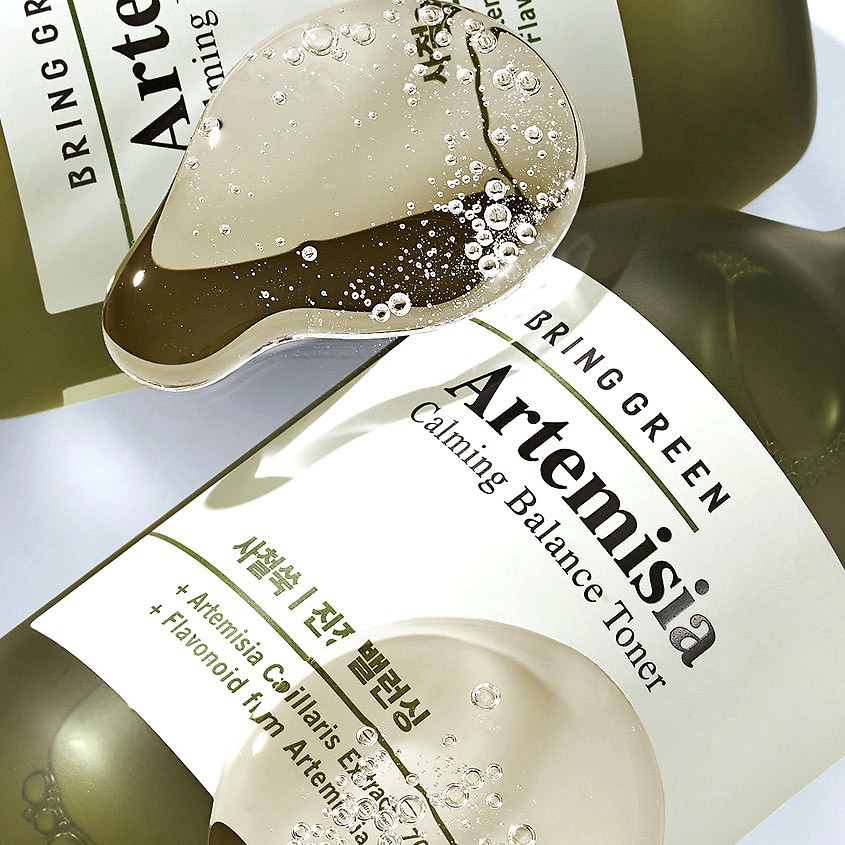 BRING GREEN Тонер для лица успокаивающий регулирующий pH кожи с полынью Artemisia Calming Balance Toner – фото 2