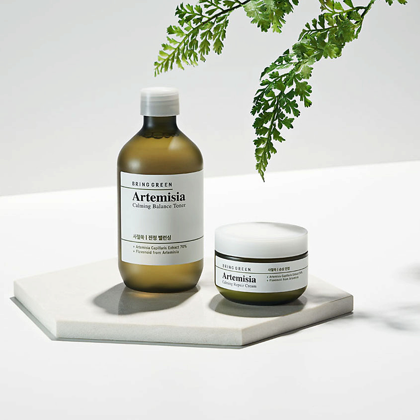 BRING GREEN Тонер для лица успокаивающий регулирующий pH кожи с полынью Artemisia Calming Balance Toner – фото 3