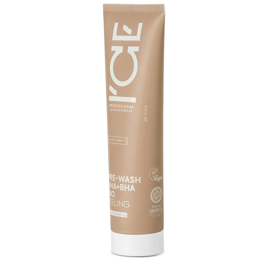 ICE BY NATURA SIBERICA Мультикислотный пилинг глубокого очищения кожи головы Pre - Wash Aha + Bha Bio Peeling – фото 3