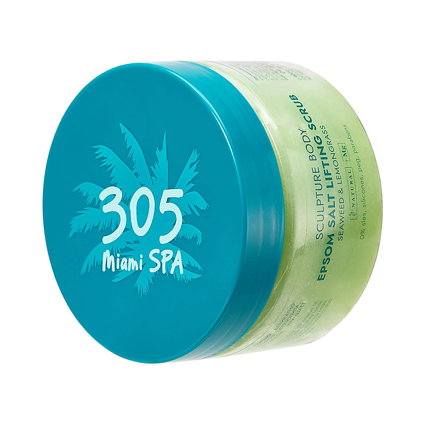 305 MIAMI SPA Солевой лифтинг-скраб для тела Sculpture Body Epsom Salt Lifting Scrub Seaweed& Lemongrass – фото 2