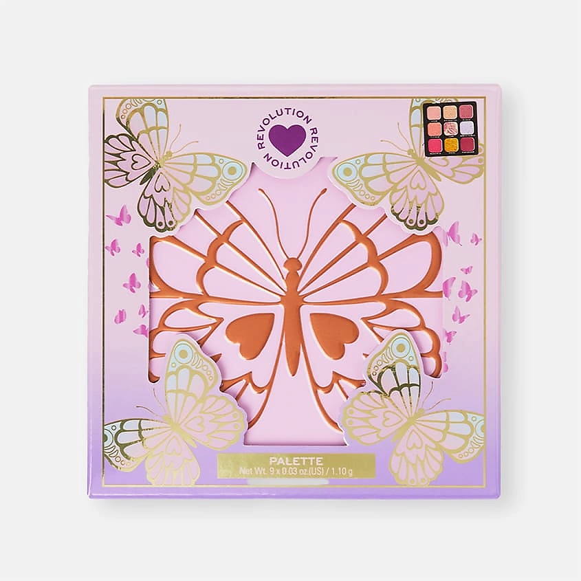 I HEART REVOLUTION Палетка теней для век Butterfly Palette – фото 4