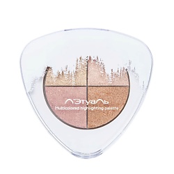 Палетка хайлайтеров Multicolored highlighting palette, 4 цвета