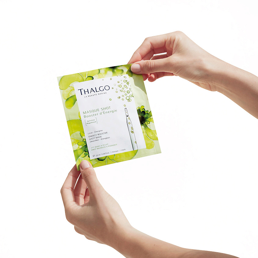 THALGO Маска для лица энергизирующая со спирулиной Energy Booster Shot Mask – фото 2