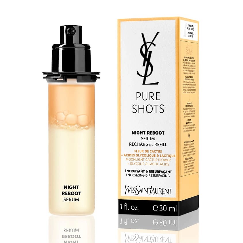YVES SAINT LAURENT Сыворотка для лица, улучшающая тон лица Night Rebbot Refill – фото 2