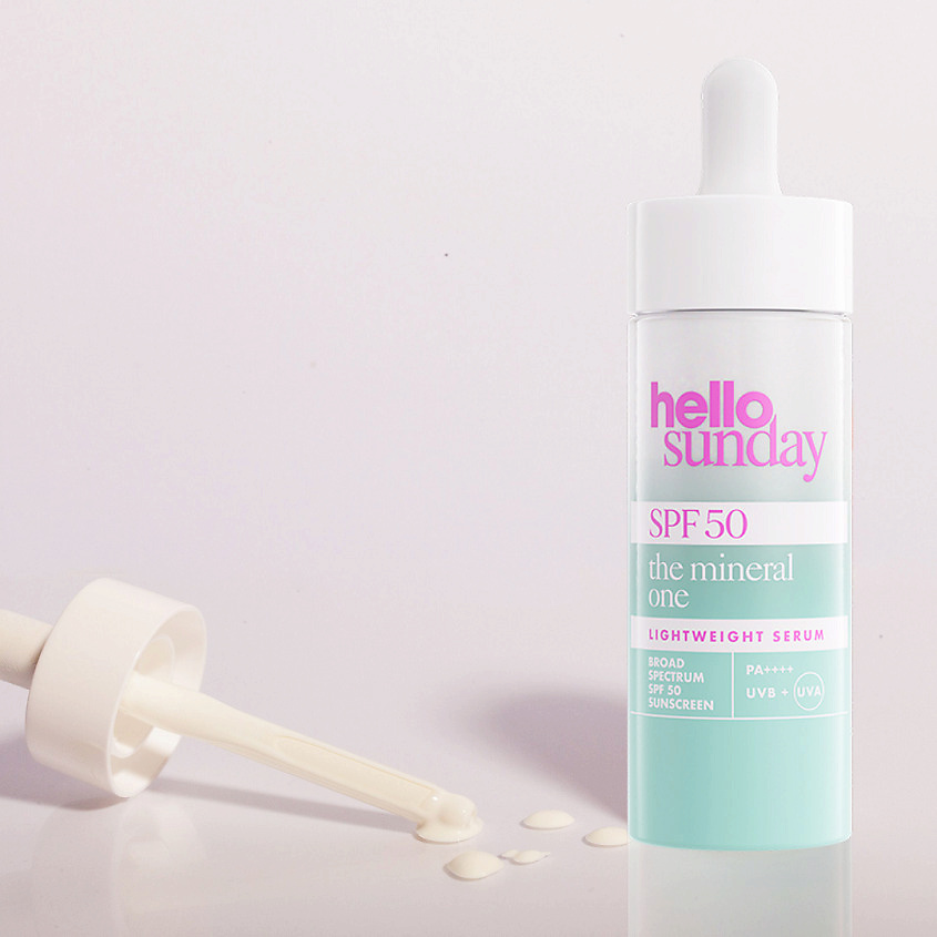 HELLO SUNDAY Сыворотка для лица SPF 50 The Mineral One Lightweight Serum – фото 8