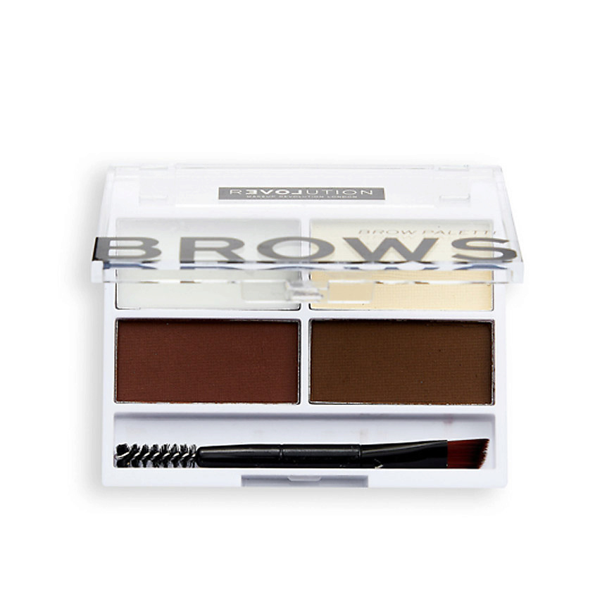 RELOVE REVOLUTION Палетка теней для бровей, воск для фиксации бровей Colour Cult Brow Palette – фото 2