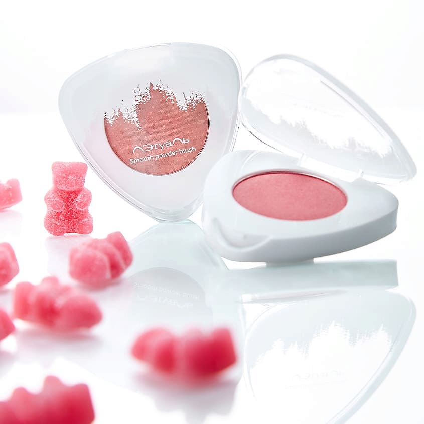ЛЭТУАЛЬ Шелковистые румяна для лица Smooth powder blush – фото 3