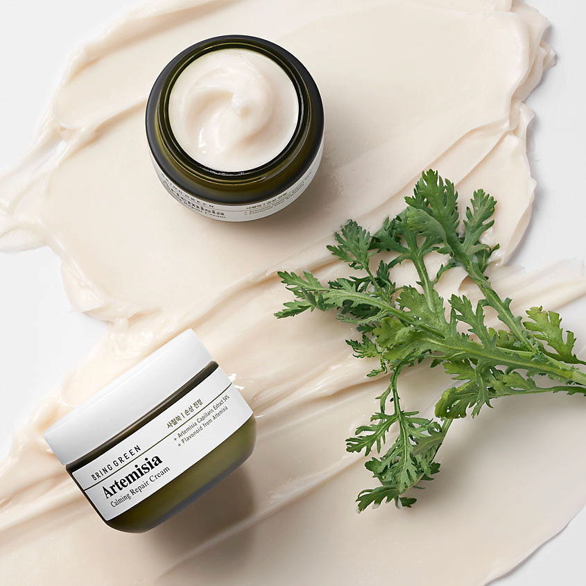 BRING GREEN Крем для лица успокаивающий и восстанавливающий с полынью Artemisia Calming Repair Cream – фото 4