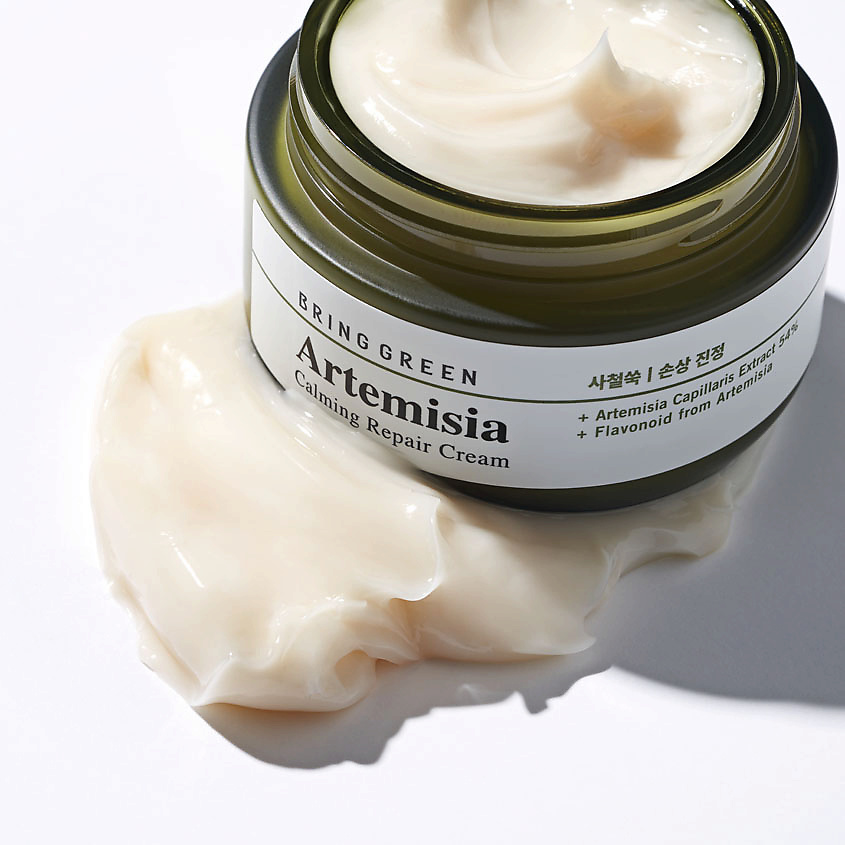 BRING GREEN Крем для лица успокаивающий и восстанавливающий с полынью Artemisia Calming Repair Cream – фото 5