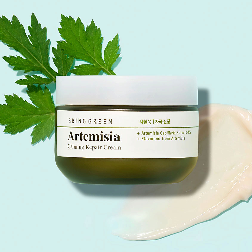 BRING GREEN Крем для лица успокаивающий и восстанавливающий с полынью Artemisia Calming Repair Cream – фото 2