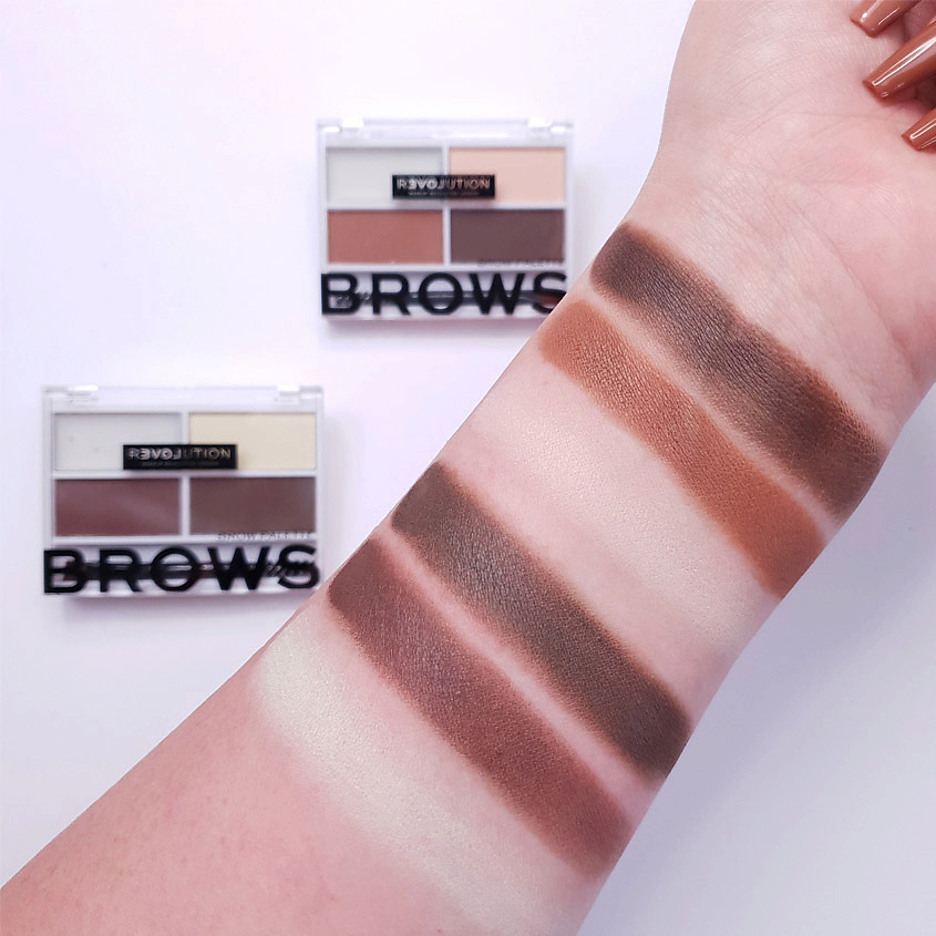 RELOVE REVOLUTION Палетка теней для бровей, воск для фиксации бровей Colour Cult Brow Palette – фото 5