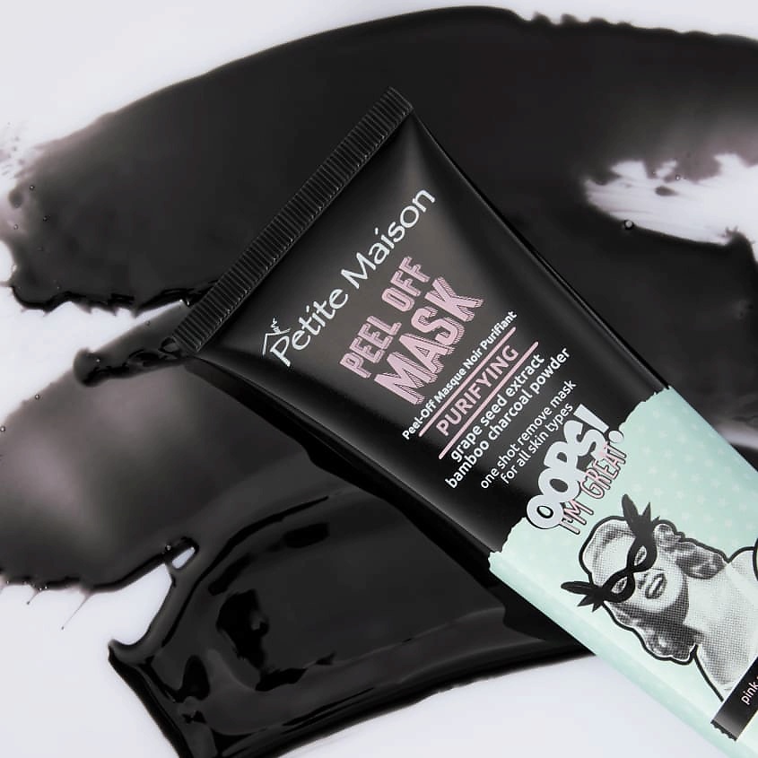 PETITE MAISON Черная очищающая маска-пленка PURIFYING PEEL OFF MASK – фото 2