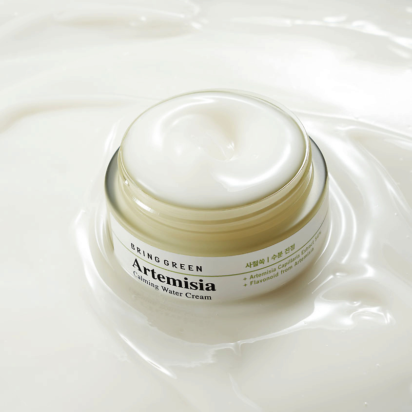 BRING GREEN Крем для лица успокаивающий на водной основе с полынью Artemisia Calming Water Cream – фото 6
