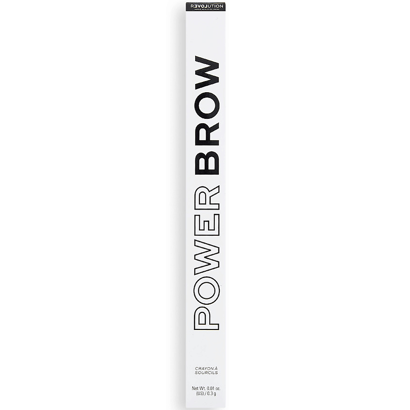 RELOVE REVOLUTION Карандаш автоматический для бровей с щеточкой Power Brow Pencil, скошенный – фото 3