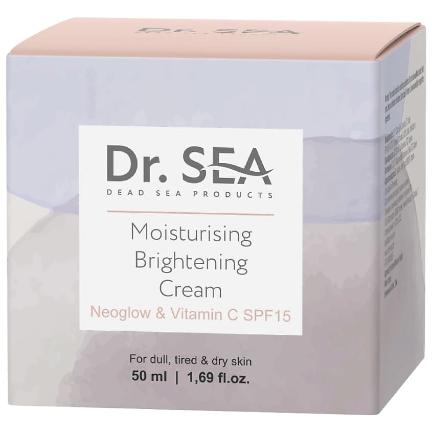 DR. SEA Крем для лица увлажняющий с комплексом Neoglow и витамином С SPF 15 Moisturising Brightening Cream – фото 3