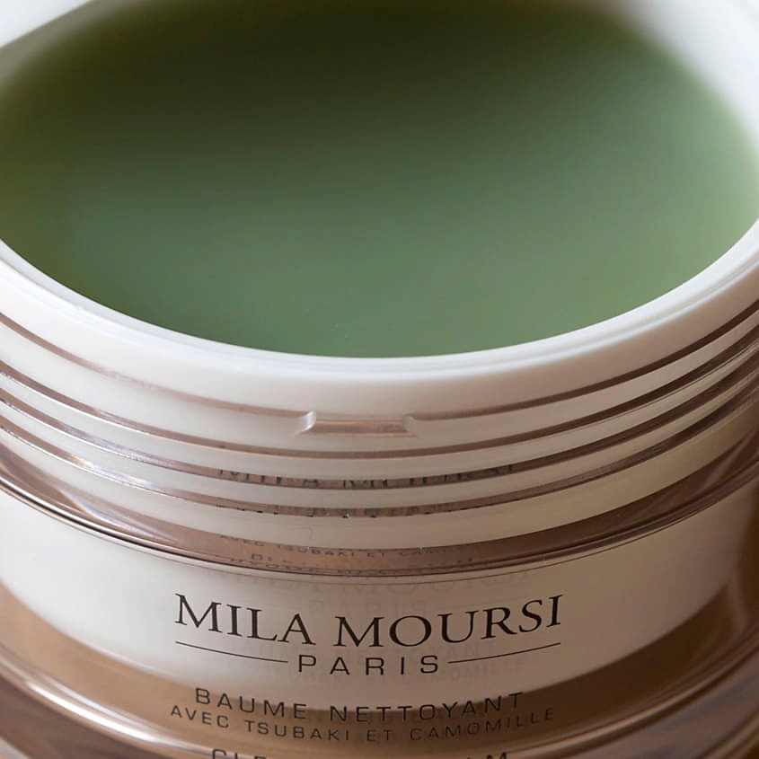 MILA MOURSI Бальзам для мягкого очищения и снятия макияжа с маслом цубаки Cleansing Balm With Tsubaki And Chamomile 125 Ml – фото 3