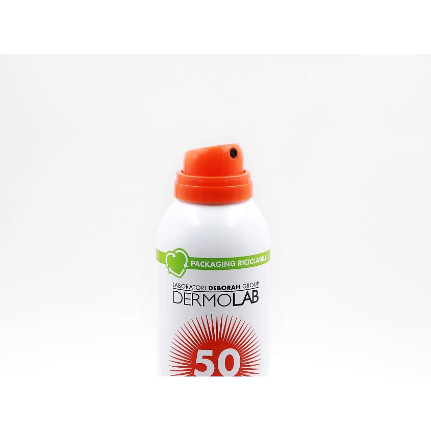DERMOLAB Солнцезащитное молочко-спрей для лица и тела Sun Milk Spray Multi-Position Fast Application High Protection Spf 50 – фото 2