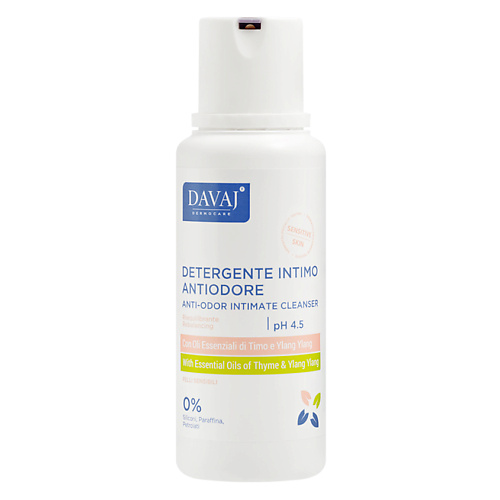 DAVAJ Средство для интимной гигиены с маслом тимьяна и иланг-иланга Anti0Odor Intimate Cleanser 250