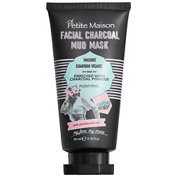 Грязевая маска для лица с древесным углем FACIAL CHARCOAL MUD MASK