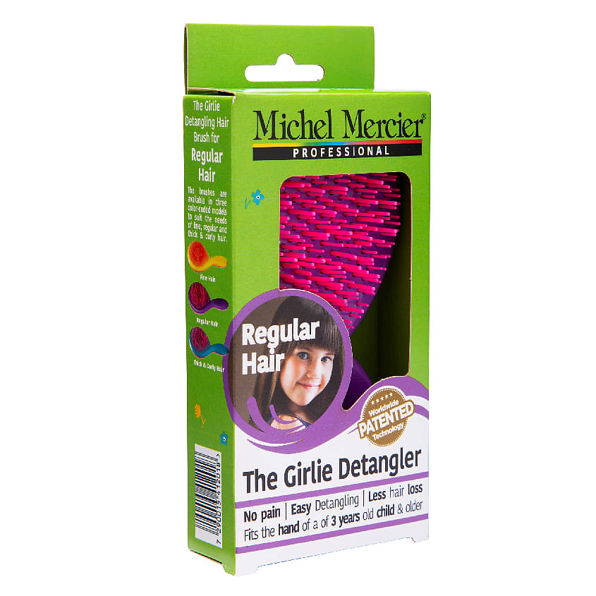 MICHEL MERCIER Расческа для нормальных волос детская Girlie Detangler Regular Hair – фото 4