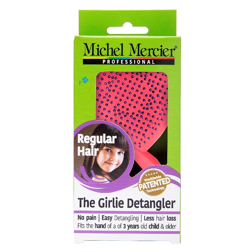 MICHEL MERCIER Расческа для нормальных волос детская Girlie Detangler Regular Hair – фото 3