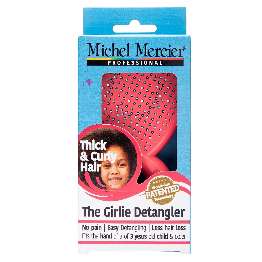 MICHEL MERCIER Расческа для густых и кудрявых волос детская Girlie Detangler Thick & Curly Hair – фото 4