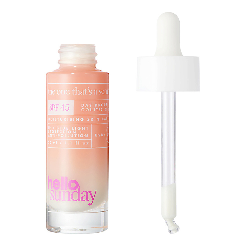 HELLO SUNDAY Сыворотка для лица SPF 45 The One That's A Serum Moisturising Serum – фото 4