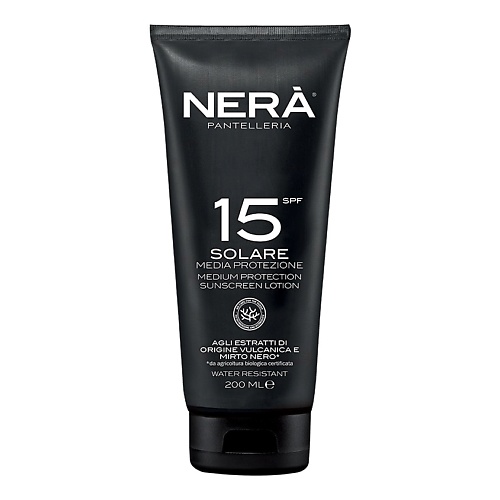NERA PANTELLERIA Крем для тела солнцезащитный SPF 15 Solare Media Protezione 200