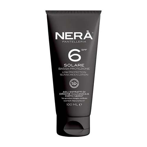 NERA PANTELLERIA Крем для тела солнцезащитный SPF 6 Solare Bassa Protezione 100