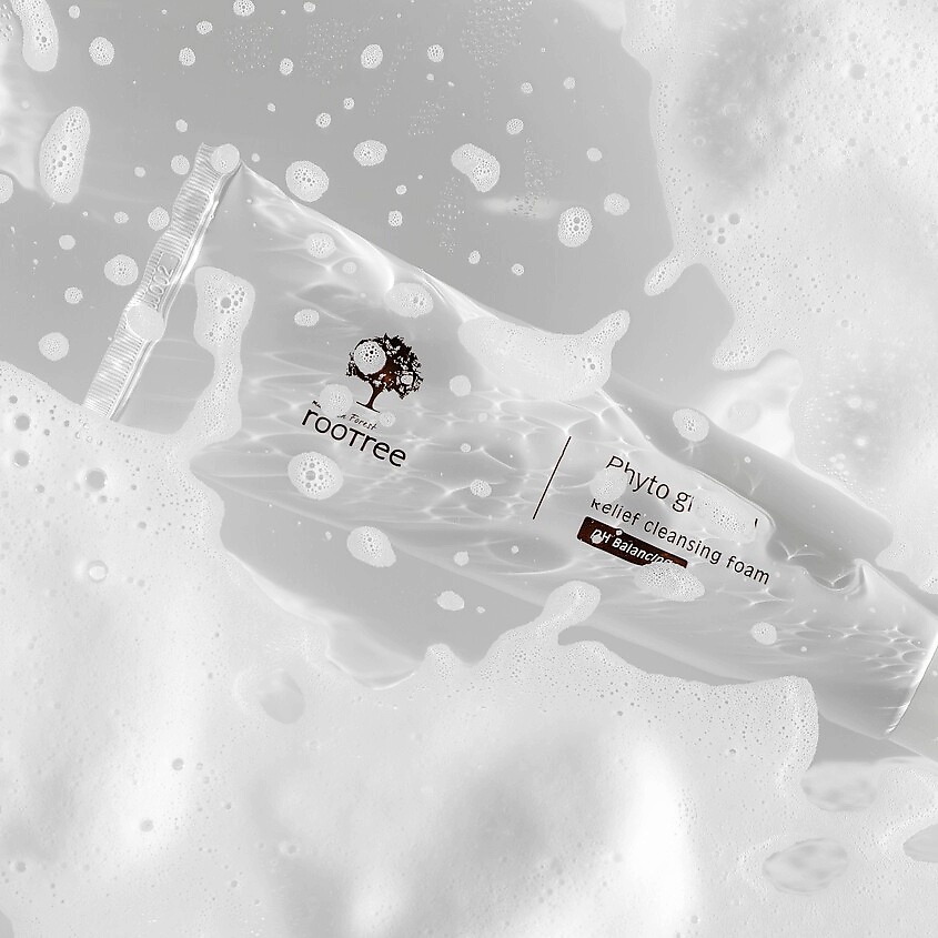 ROOTREE Пенка для лица очищающая Relief Cleansing Foam – фото 3