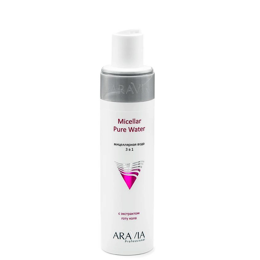 ARAVIA PROFESSIONAL Мицеллярная вода 3 в 1 с экстрактом готу кола Micellar Pure Water – фото 3