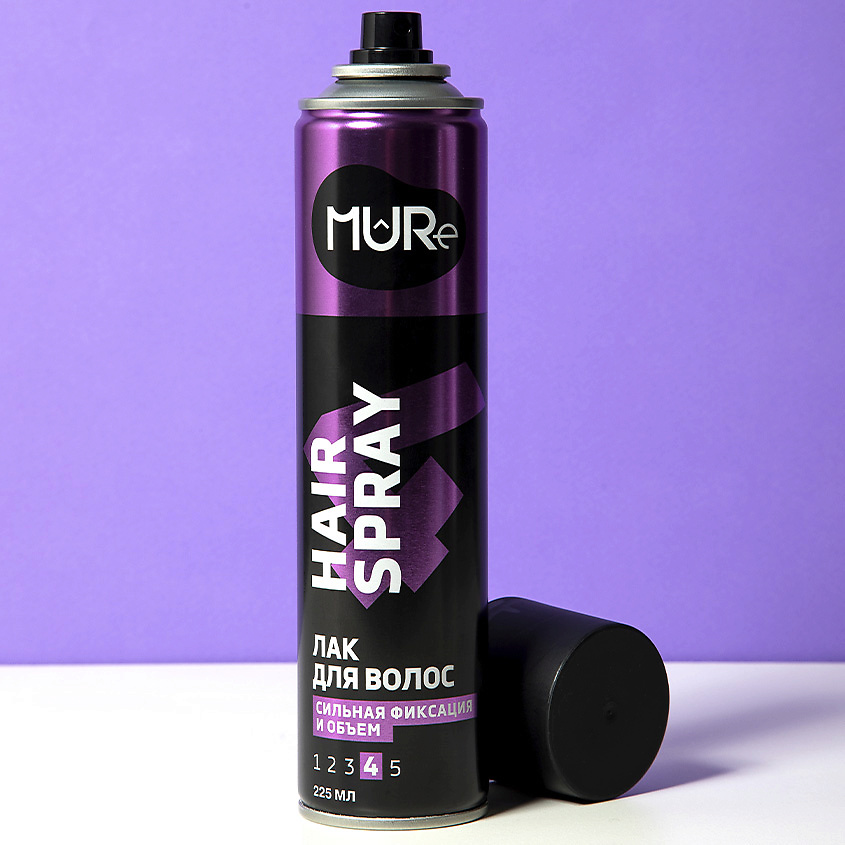 MURE Лак для волос Сильная фиксация 4 Super Strong & Volume – фото 2