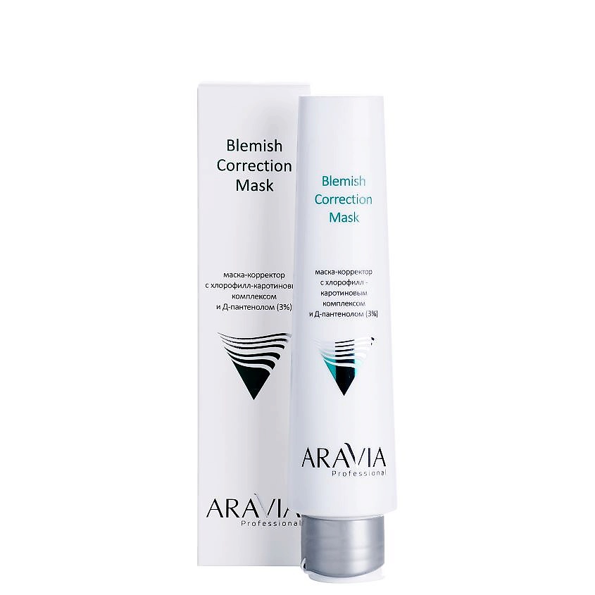 ARAVIA PROFESSIONAL Маска-корректор против несовершенств с хлорофилл-каротиновым комплексом и Д-пантенолом (3%) Blemish Correction Mask – фото 5