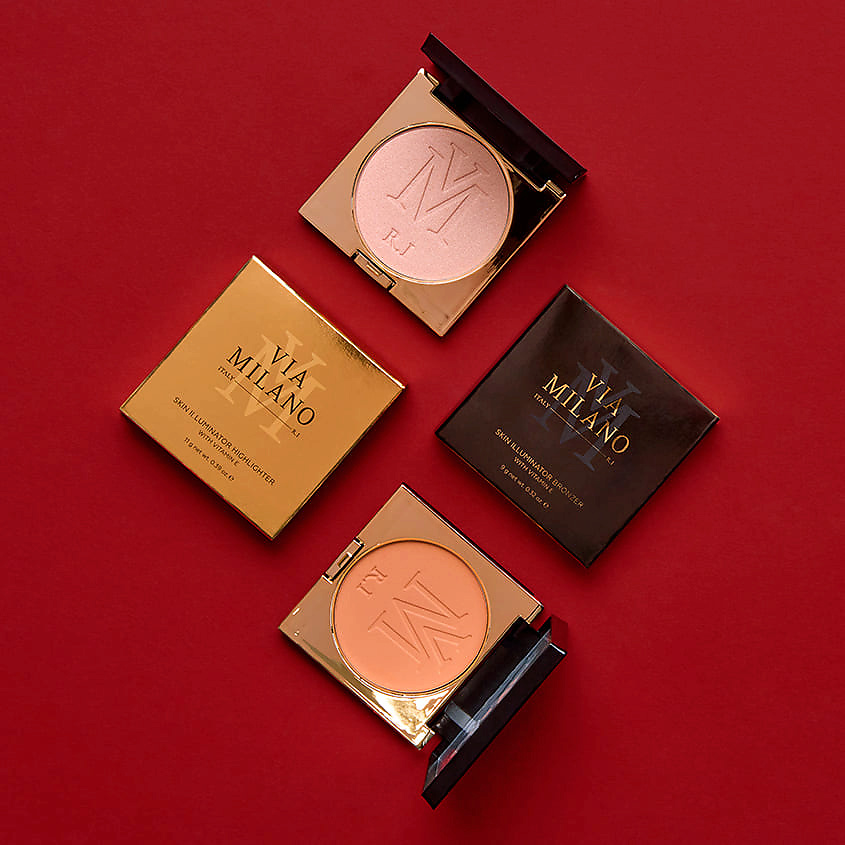 VIA MILANO Хайлайтер для лица c витамином E Skin Illuminator Highlighter – фото 3