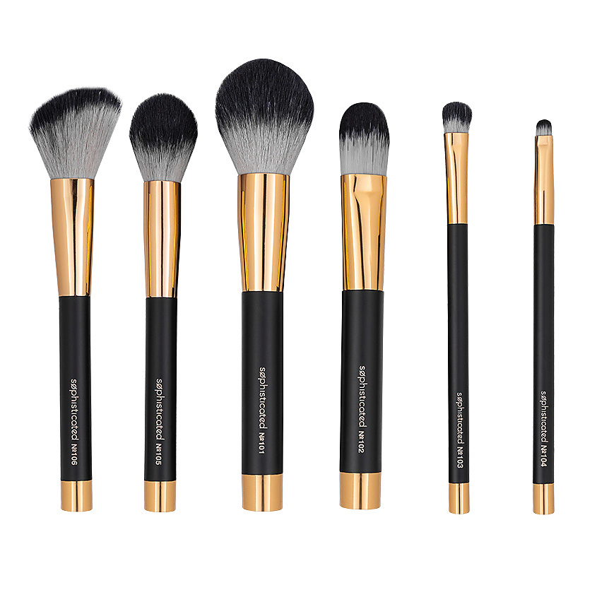 ЛЭТУАЛЬ Набор магнитных кистей для макияжа с подставкой Sophisticated Black – фото 2