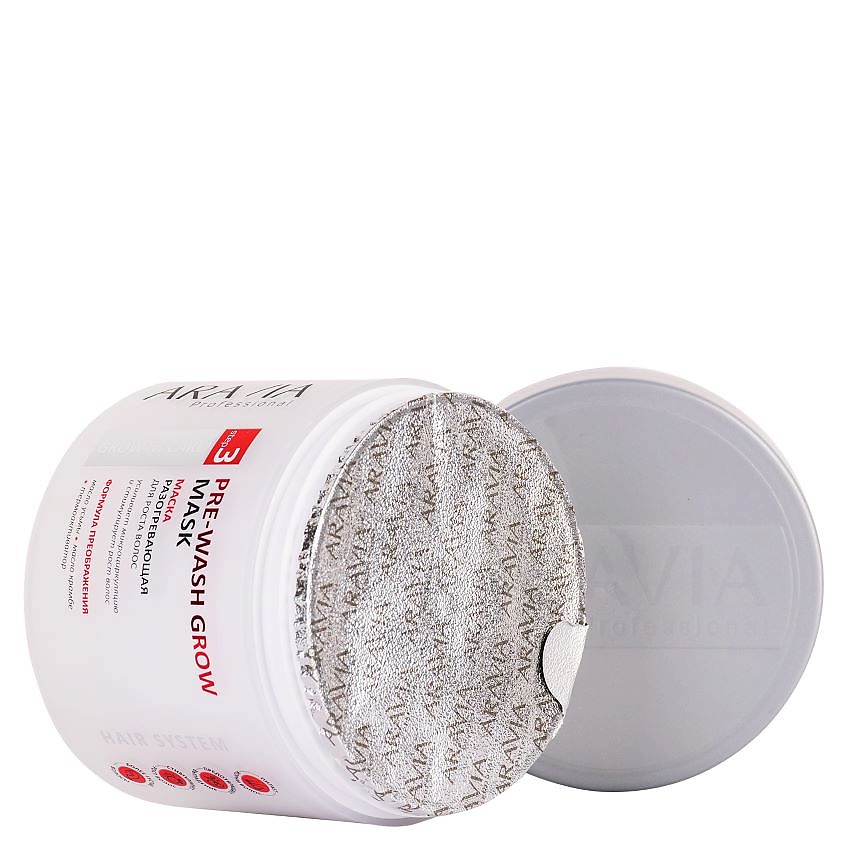 ARAVIA PROFESSIONAL Маска разогревающая для роста волос Growth Care Pre-Wash Grow Mask – фото 3